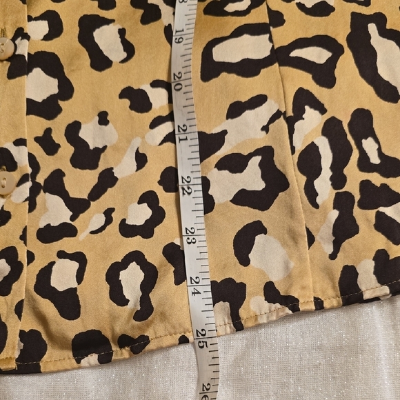 Lafayette 148 New York Black and Cream Long Sleeve Button Down Shirt - Picture 11 of 14